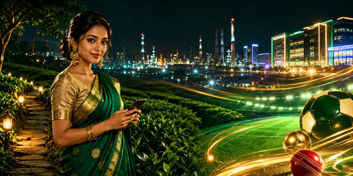 Enjoying betvibe casino on mobile at a Gazipur tea garden